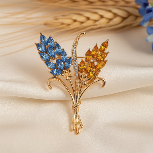Golden Harvest Wheat Pin