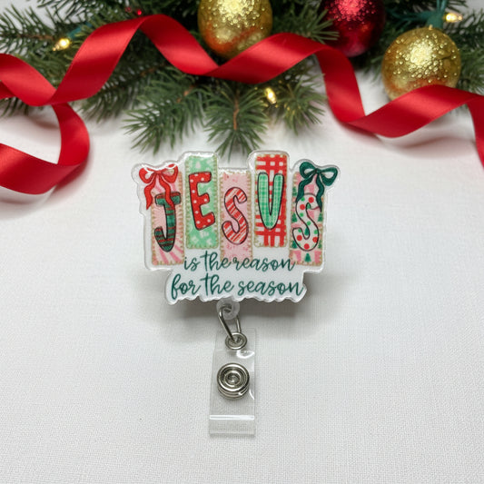 Jesus Is the Reason Christmas Badge Reel