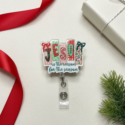 Jesus Is the Reason Christmas Badge Reel