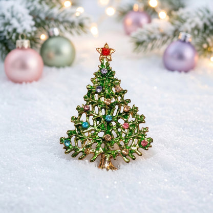 Enchanted Evergreen Christmas Tree Pin