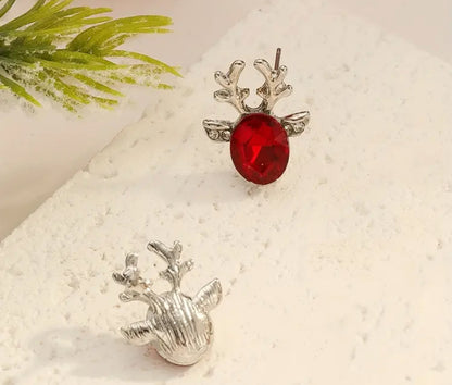 Starlit Santa & Ruby Reindeer Earring Bundle