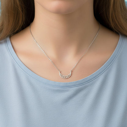 Crescent Moon Phases Necklace