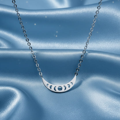 Crescent Moon Phases Necklace