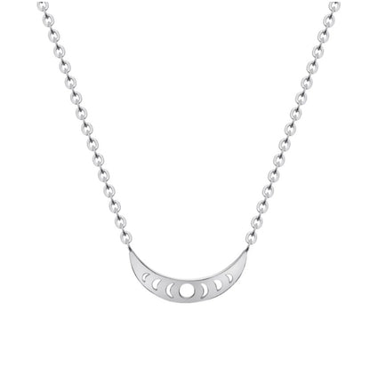 Crescent Moon Phases Necklace