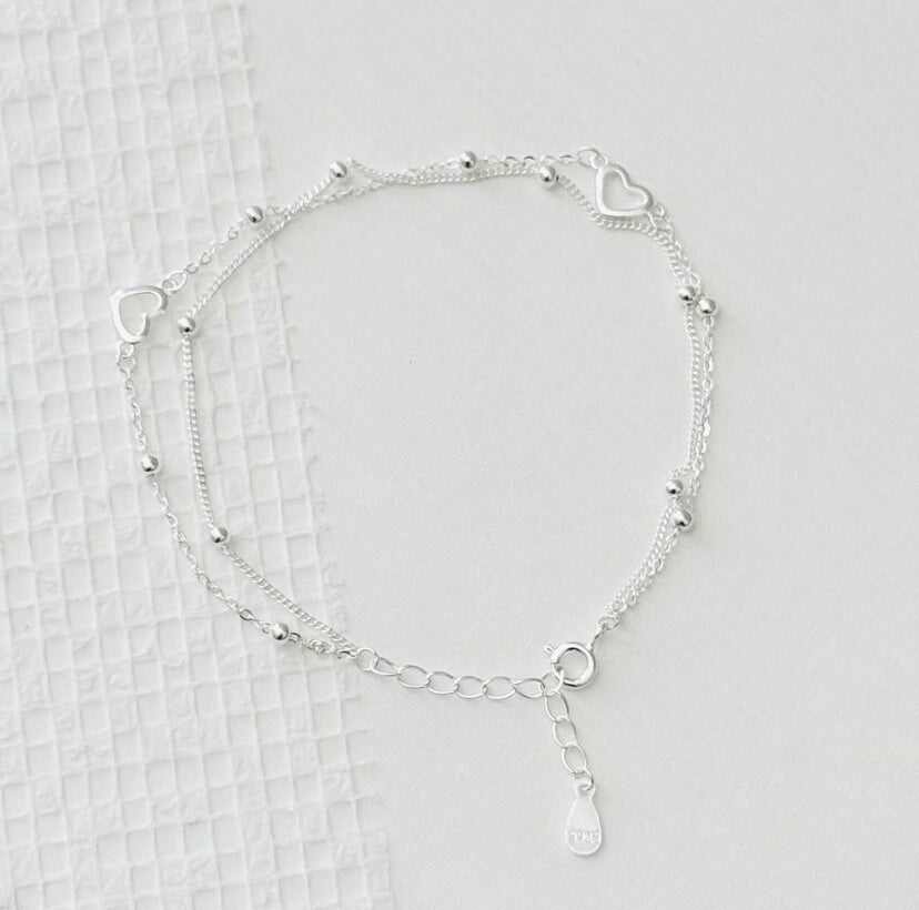 Layered Heart Bracelet