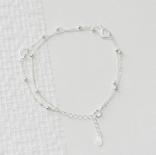 Layered Heart Bracelet