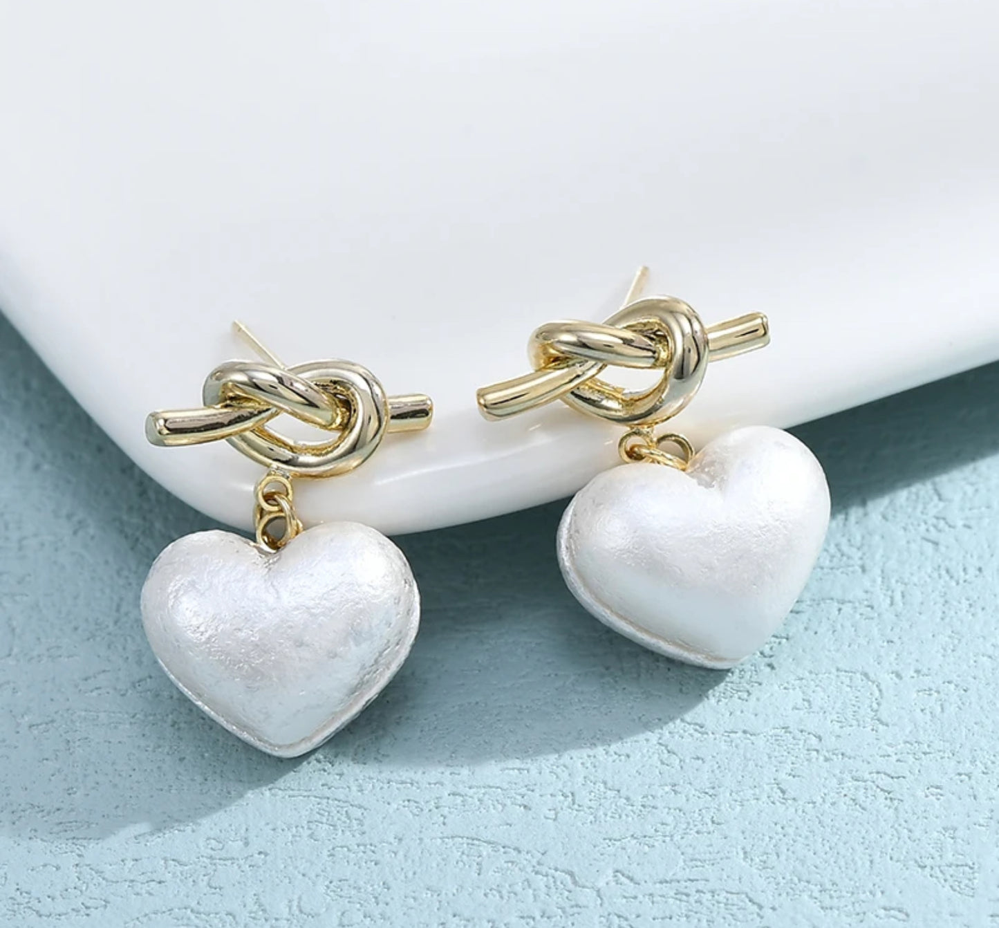 Heart Bowknot Earrings