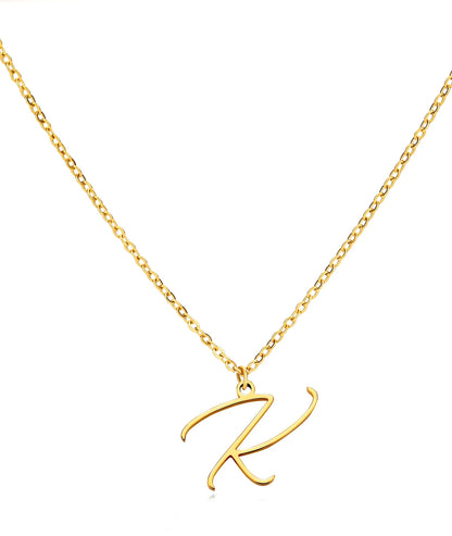 Cursive Initial Necklaces