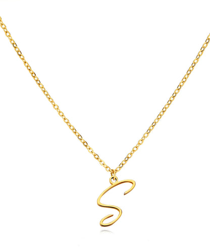 Cursive Initial Necklaces