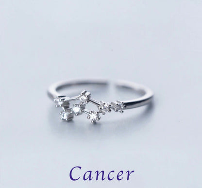 Zodiac Adjustable Rings