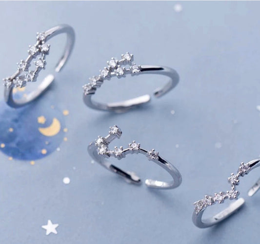Zodiac Adjustable Rings