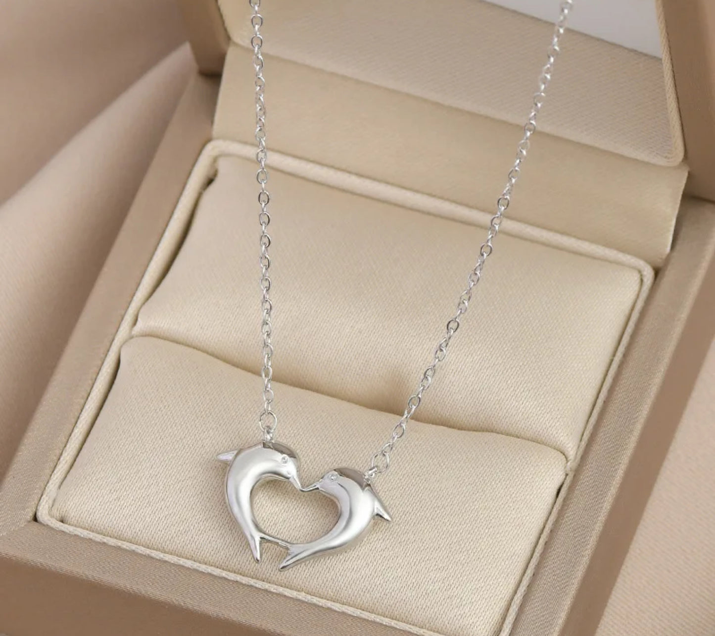 Dolphin Heart Necklace