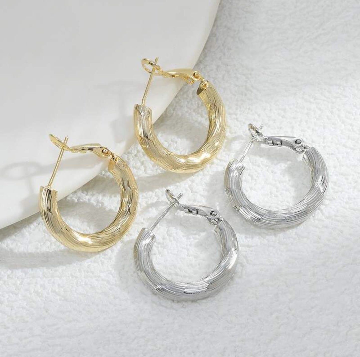 Silver Hoop Earrings