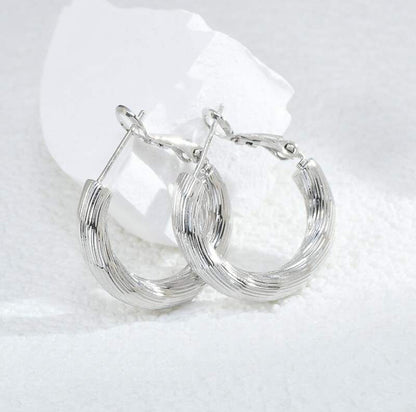 Silver Hoop Earrings