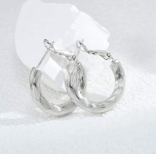 Silver Hoop Earrings