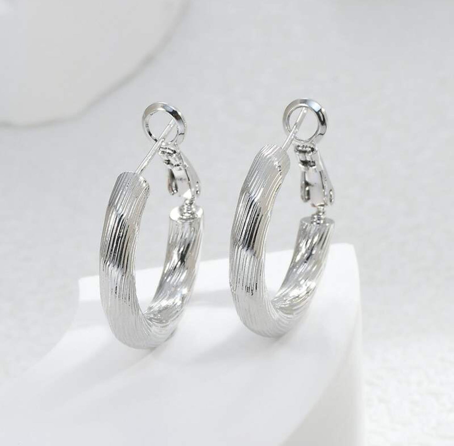 Silver Hoop Earrings