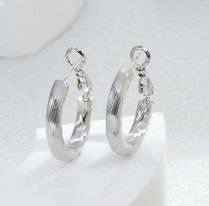 Silver Hoop Earrings