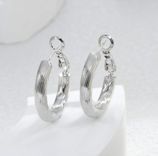 Silver Hoop Earrings