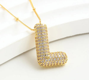 Initial Balloon Necklace - Letter L