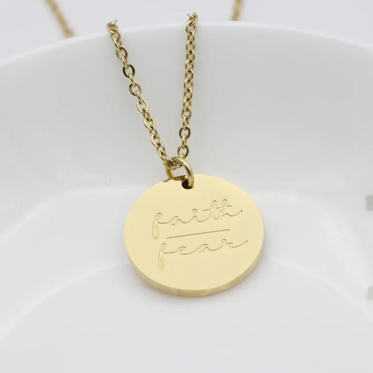 Faith Over Fear Necklace