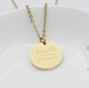 Faith Over Fear Necklace