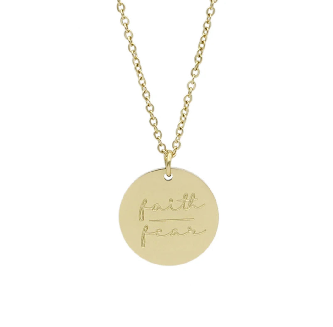 Faith Over Fear Necklace