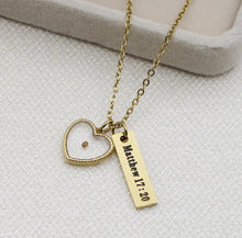 Load image into Gallery viewer, Mustard Seed Heart Necklace