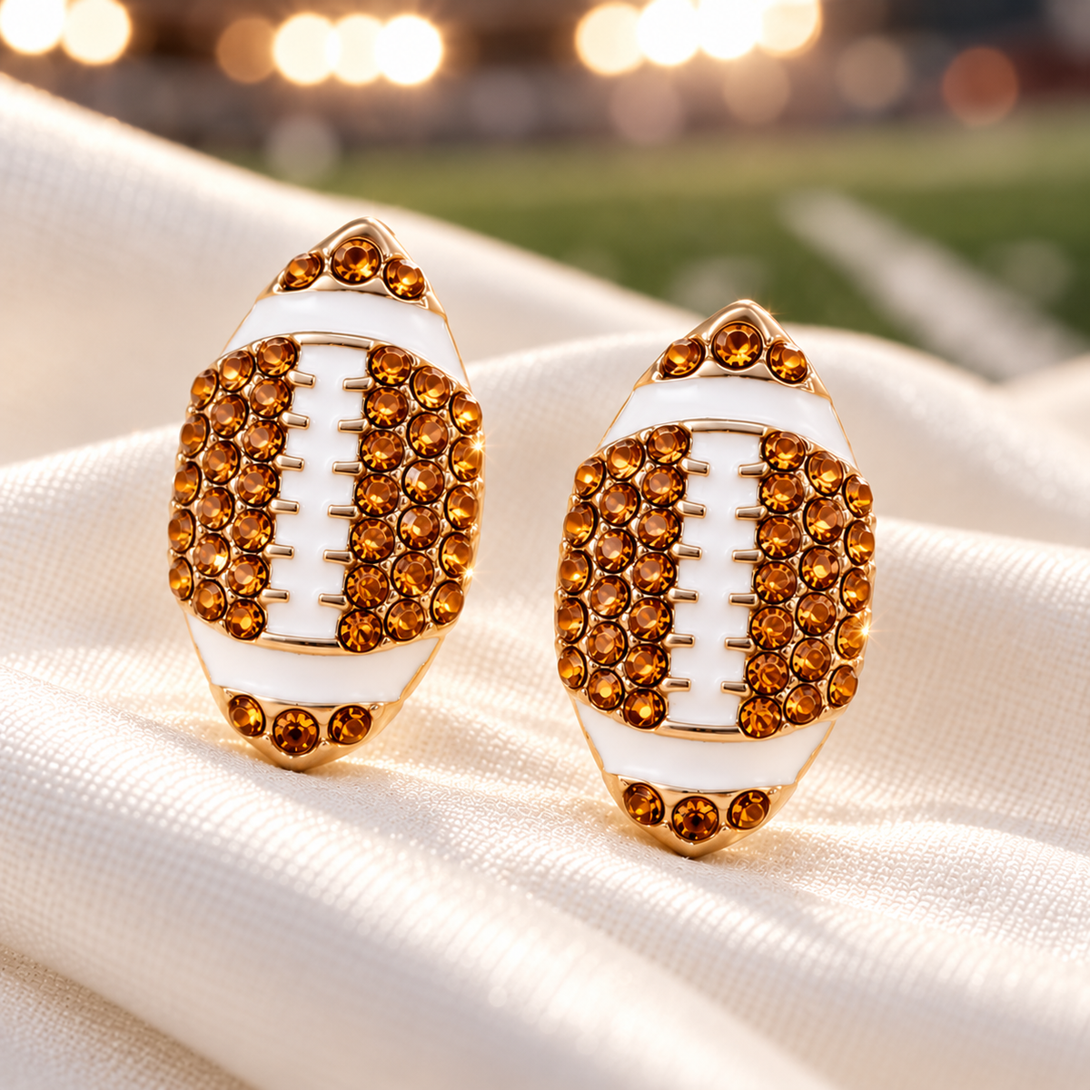 Football & Baseball Pavé Earring Bundle