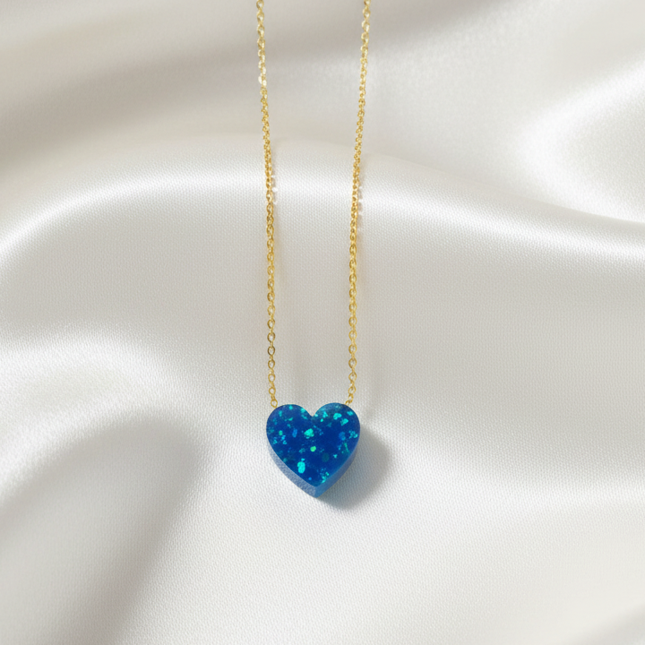 Iridescent Heart Necklace