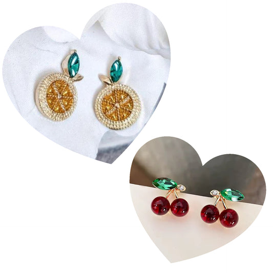 Cherry & Lemon Earring Bundle