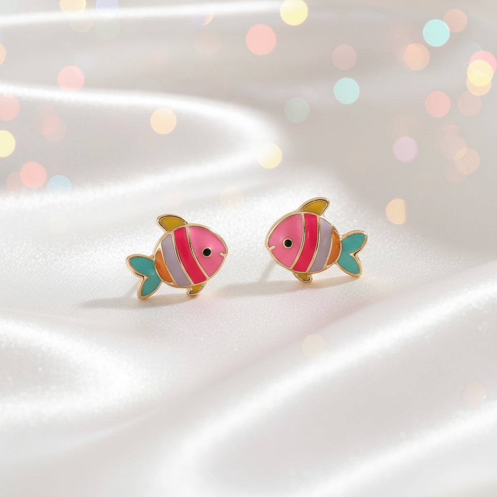 Tropical Colorful Fish Earrings