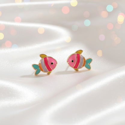 Tropical Colorful Fish Earrings