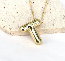 Load image into Gallery viewer, Initial Balloon Necklace - Gold