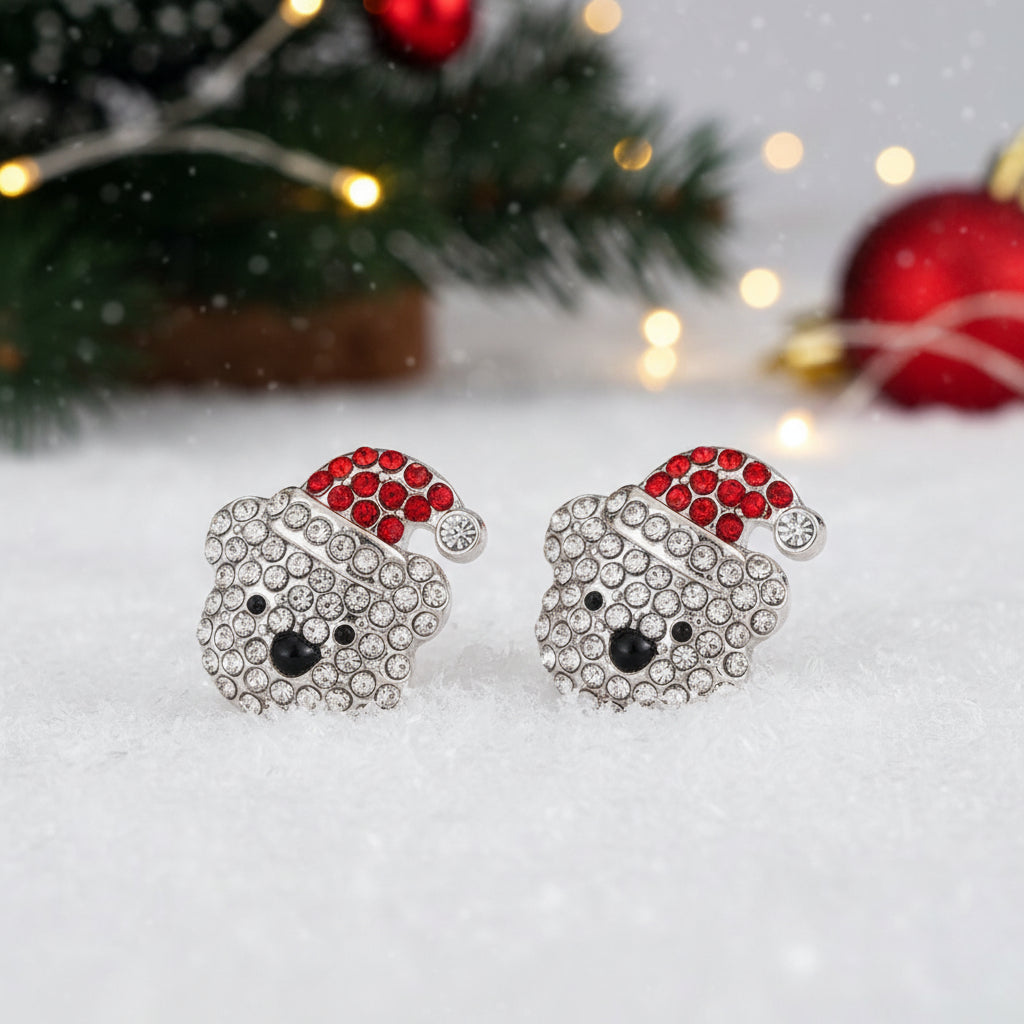 Polar Bear Pavé Earrings