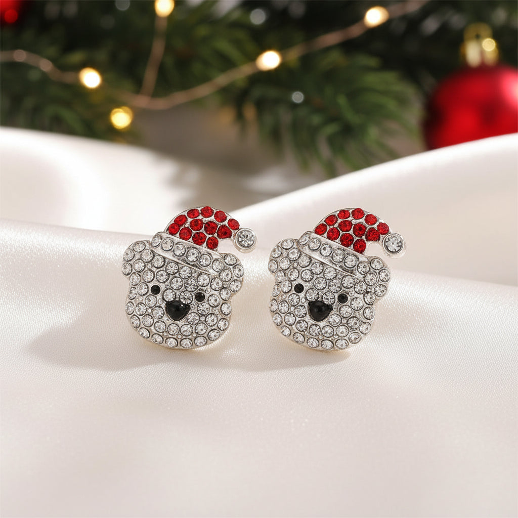 Polar Bear Pavé Earrings