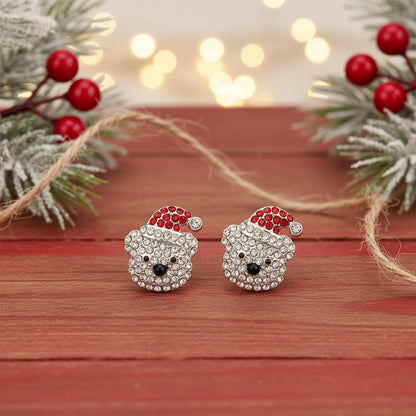 Polar Bear Pavé Earrings