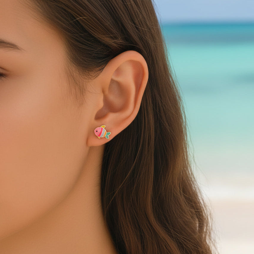 Tropical Colorful Fish Earrings