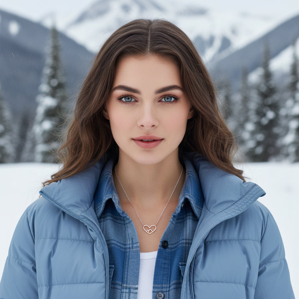Mountain Heart Necklace