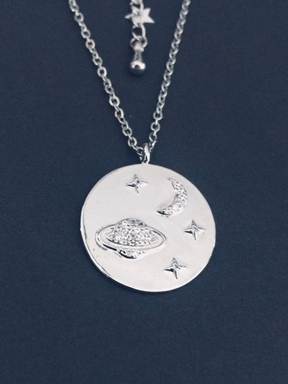 Cosmic Moon Star Necklace