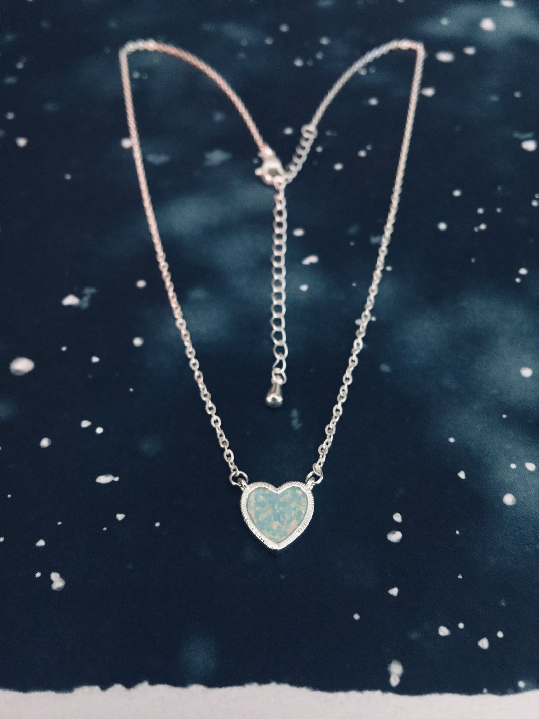 Opalescent Heart Necklace