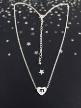 Load image into Gallery viewer, m Initial Heart Necklace