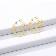 Load image into Gallery viewer, Gold Loop Hoop Earrings