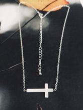Load image into Gallery viewer, Sideways Cross Necklace