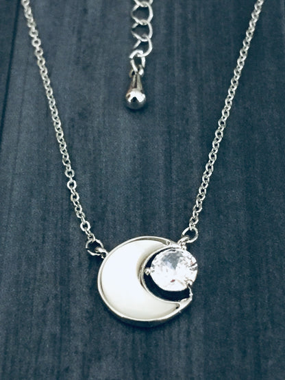 Crystal Moon Necklace