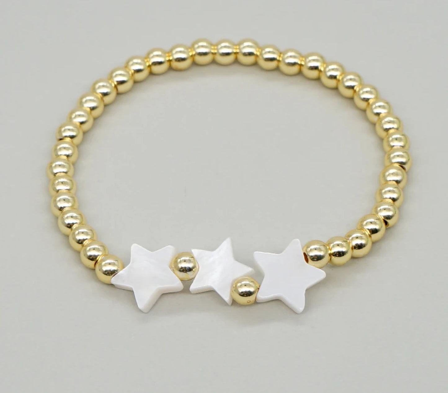 Gold Bead Star Bracelet