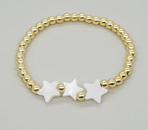 Gold Bead Star Bracelet