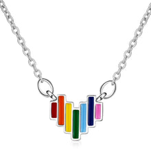 Load image into Gallery viewer, Rainbow Heart Necklace