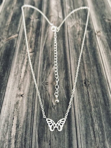 Small Origami Butterfly Necklace