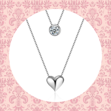 Load image into Gallery viewer, Double Layered Heart Necklace