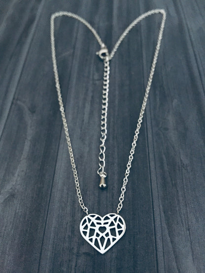 Origami Heart Necklace